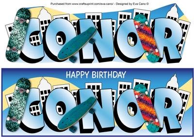 Skateboarding Conor Large Dl