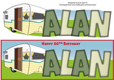 Classic Caravan Alan 60th Large Dl