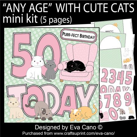 'any Age' with Cute Cats Mini Kit
