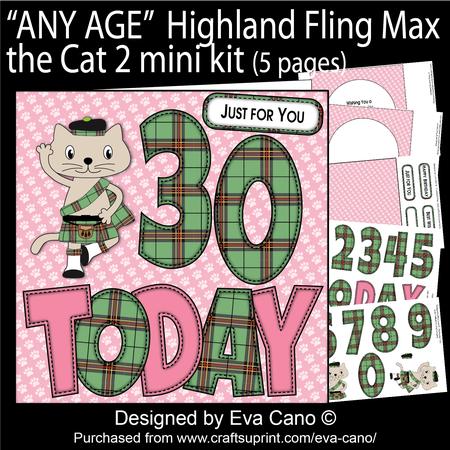 'any Age' Highland Fling Max the Cat 2 Mini Kit