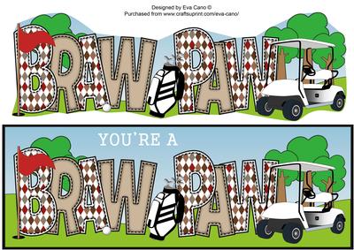 Golf 'braw Paw' Large Dl