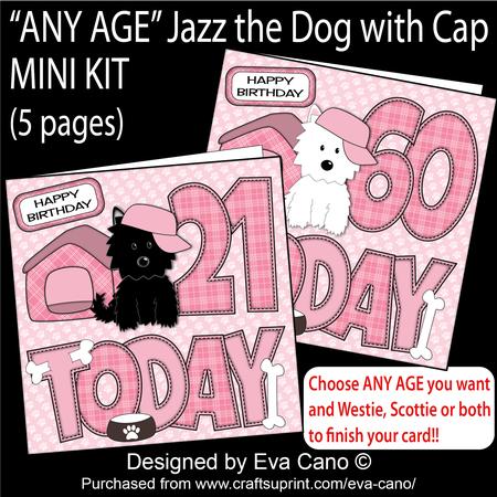 'any Age' Jazz the Dog with Cap Mini Kit