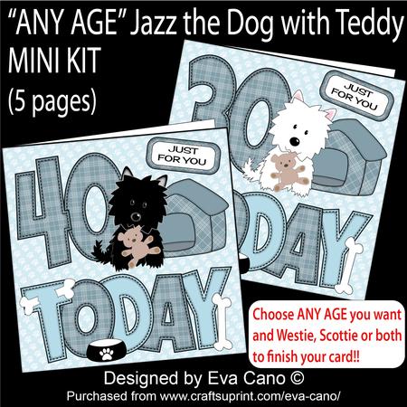 'any Age' Jazz the Dog with Teddy Mini Kit