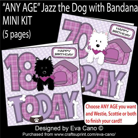 'any Age' Jazz the Dog with Bandana Mini Kit