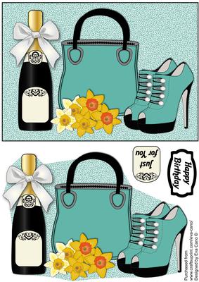 Handbag, Shoes, Daffodils & Bubbly