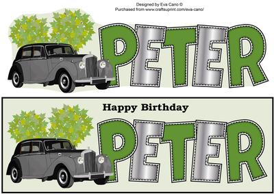 Vintage Car Peter Large Dl