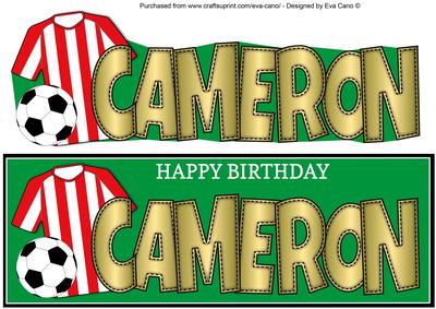 Red & White Stripes Football Top Cameron Large Dl