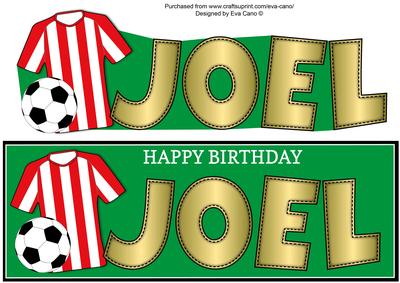 Red & White Stripes Football Top Joel Large Dl