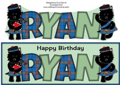 Bagpiper & Highland Fling Jazz Dog Ryan Large Dl