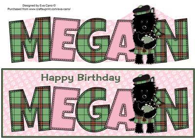 Bagpiper Jazz Dog Green Tartan Megan Large Dl