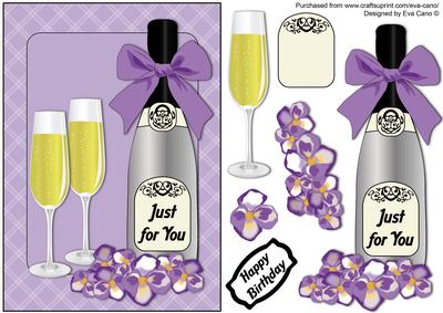 Purple Flowers & Bubbly