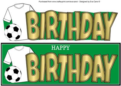 White Football Top Birthday Large Dl