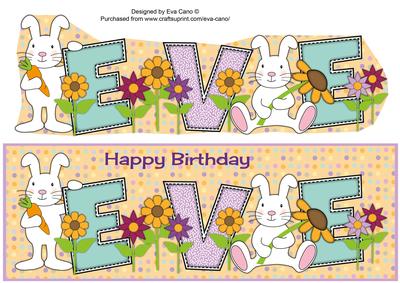 Bunny Rabbits Eve Large Dl