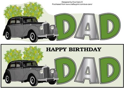 Vintage Car Dad Large Dl