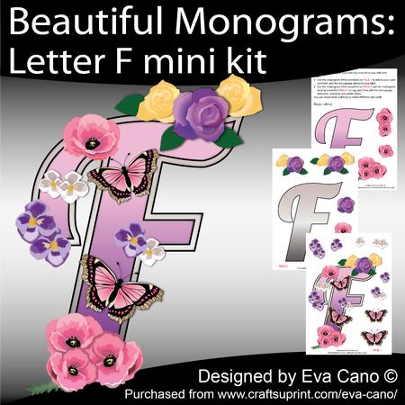 Beautiful Monograms: Letter F Mini Kit