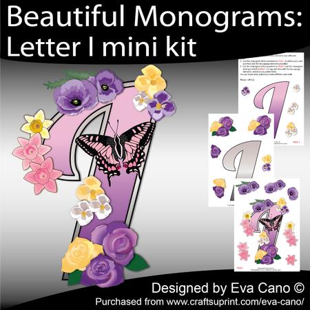 Beautiful Monograms: Letter I Mini Kit