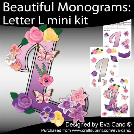 Beautiful Monograms: Letter L Mini Kit