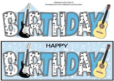 Guitars Birthday Large Dl