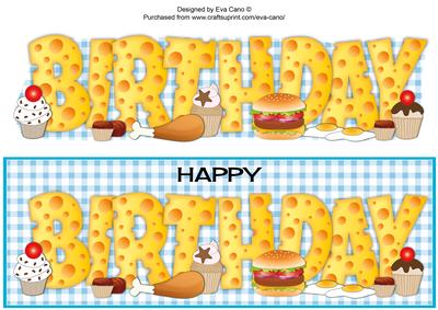 'all You Can Eat' Birthday Large Dl