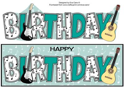Guitars Birthday Large Dl 2