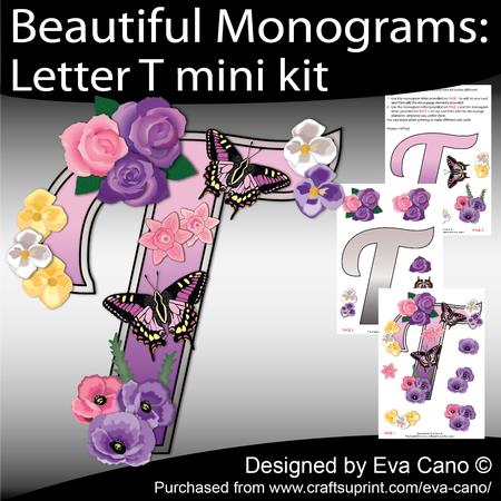 Beautiful Monograms: Letter T Mini Kit