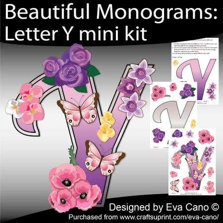 Beautiful Monograms: Letter Y Mini Kit