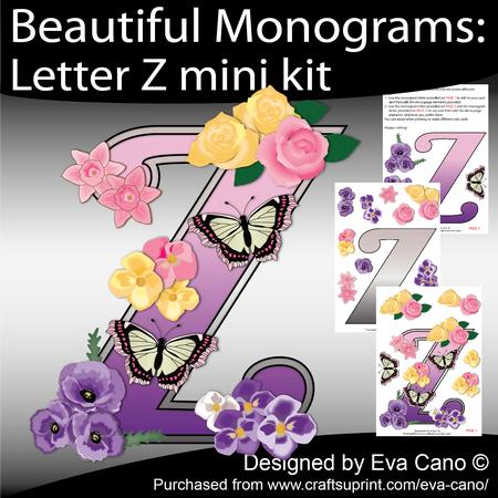 Beautiful Monograms: Letter Z Mini Kit