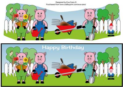 Gardening Piggies Large Dl