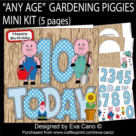 'any Age' Gardening Piggies Mini Kit