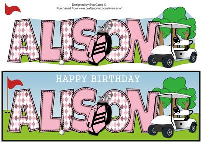 Golf Alison Large Dl