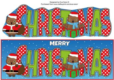 Christmas Owls Christmas Large Dl