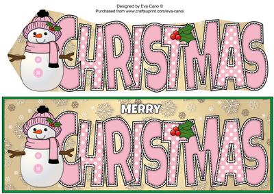 Cute Snowman Christmas Large Dl