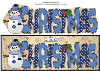 Cute Snowman Christmas Large Dl 2