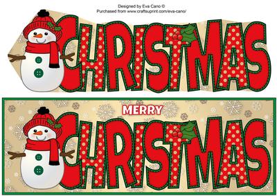Cute Snowman Christmas Large Dl 3