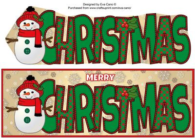 Cute Snowman Christmas Large Dl 4