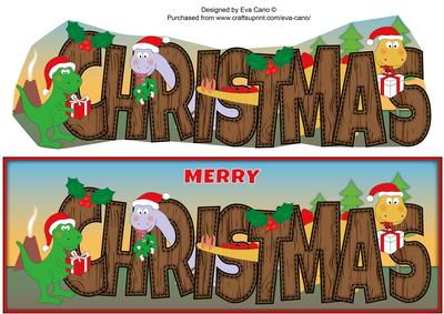 Christmas Dinosaurs Christmas Large Dl