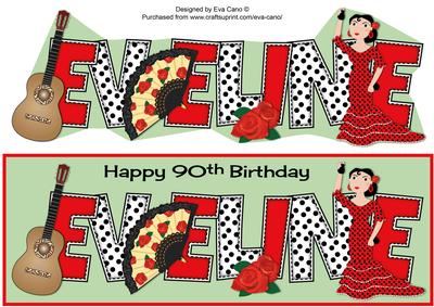 Flamenco Theme Eveline 90th Large Dl