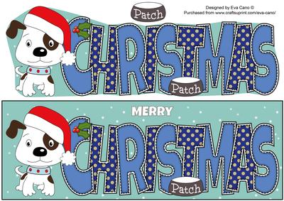 Patch the Dog Christmas Large Dl
