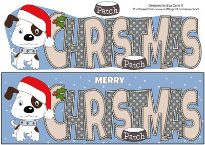 Patch the Dog Christmas Large Dl 3