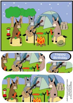 Camping Donkeys Pyramid