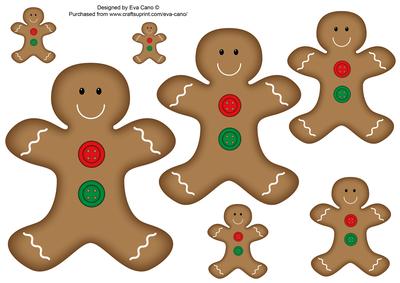 Gingerbread Men Toppers