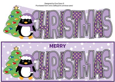 Eddie the Penguin Christmas Large Dl 3