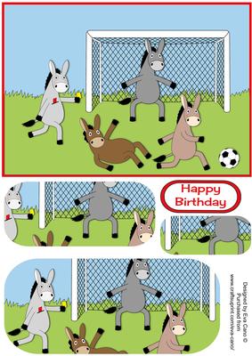 Donkeys Playing Football Pyramid