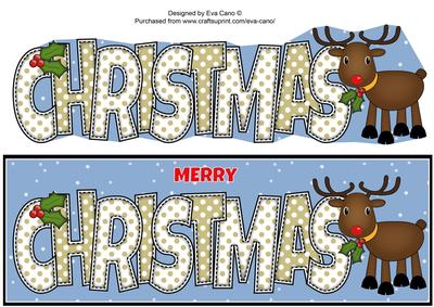 Rudolf the Red Nose Reindeer Christmas Large Dl