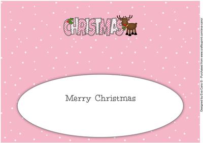 Rudolf the Red Nose Reindeer Christmas Large Dl 3 Insert