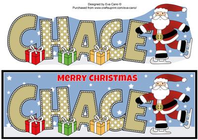 Skating Santa Chace Large Dl
