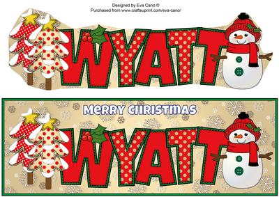 Cute Snowman Wyatt Large Dl