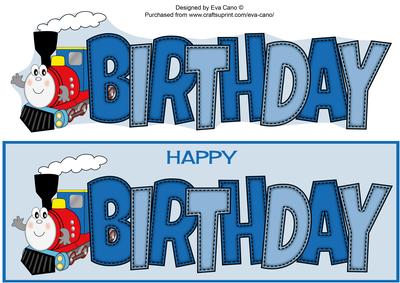 Terry the Train Birthday Large Dl 2