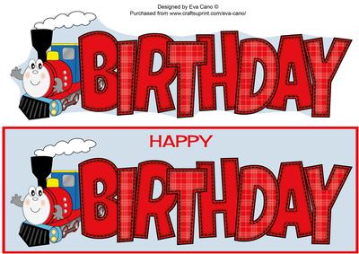 Terry the Train Birthday Large Dl 3
