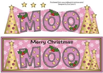 Buttons Christmas Trees Moo Large Dl